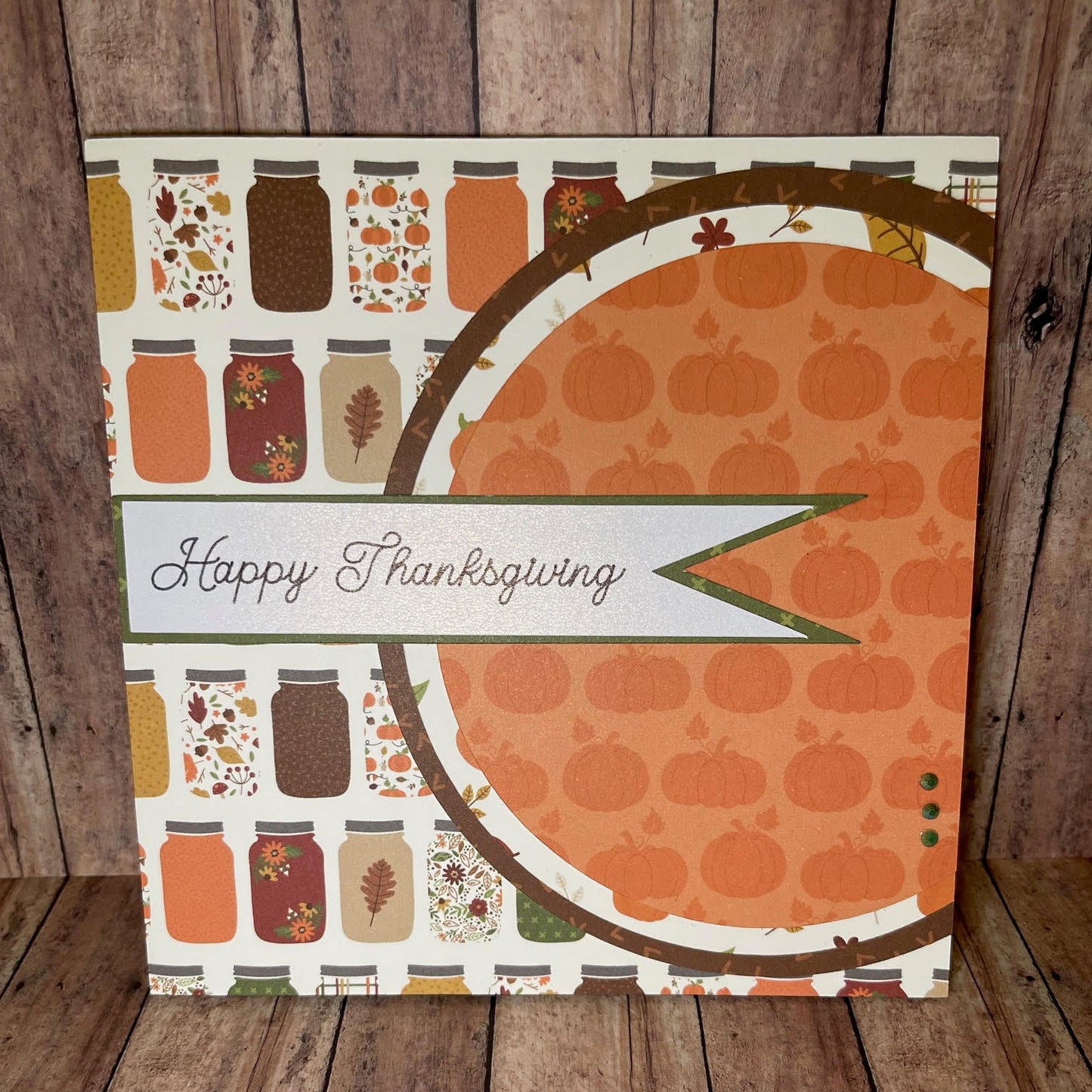 Mason jar charm for Thanksgiving cheer