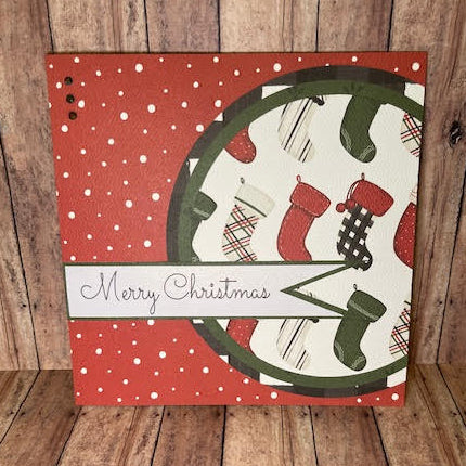 Stocking hung with handmade cheer