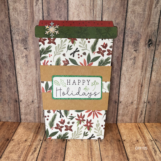 Holiday Coffee Cup Gift Card Holder
