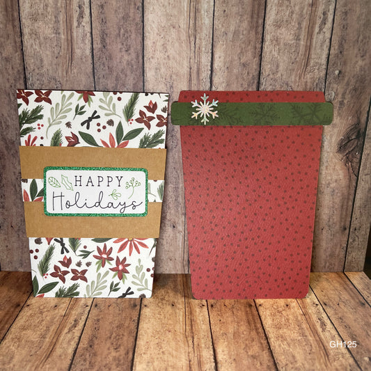 Holiday Coffee Cup Gift Card Holder