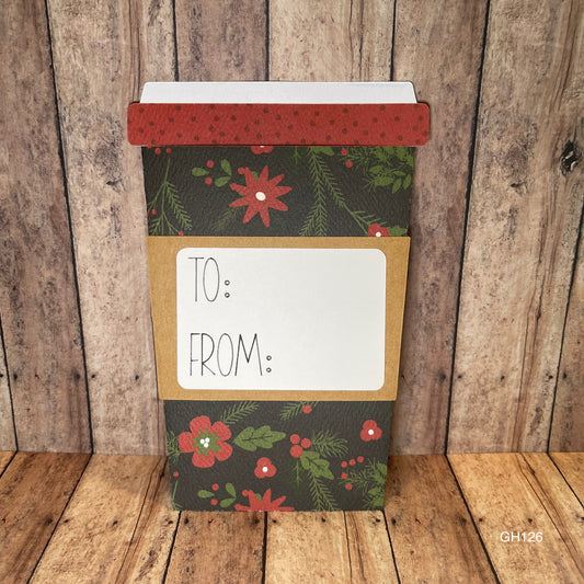 Santa Coffee Cup Gift Card Holder