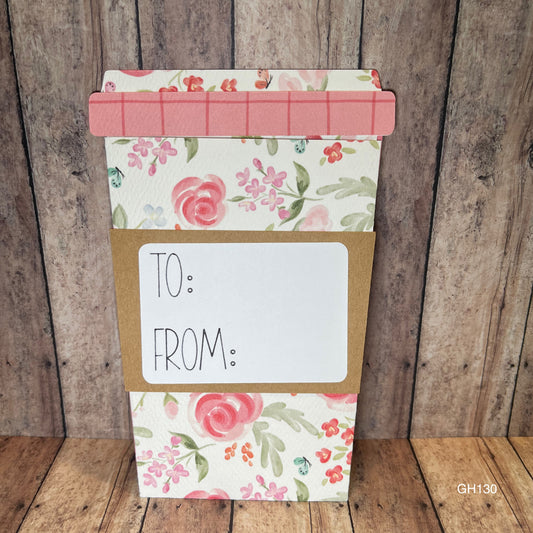 Happy Birthday Coffee Cup Gift Card Holder