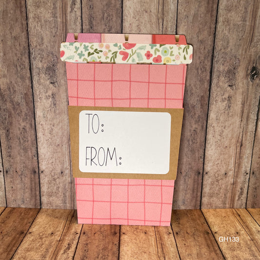 Coffee Cup Gift Card Holder