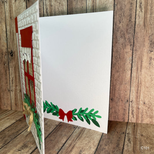 Christmas Window Greeting Card