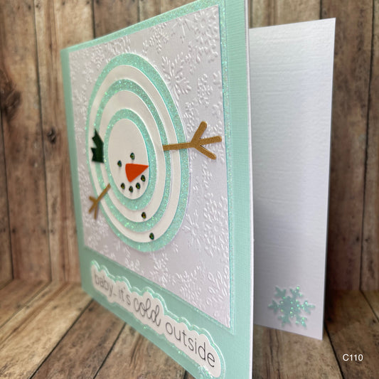 Melting Snowman Winter Card