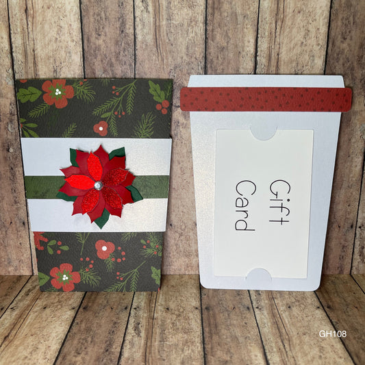 Poinsettia Gift Card Holder