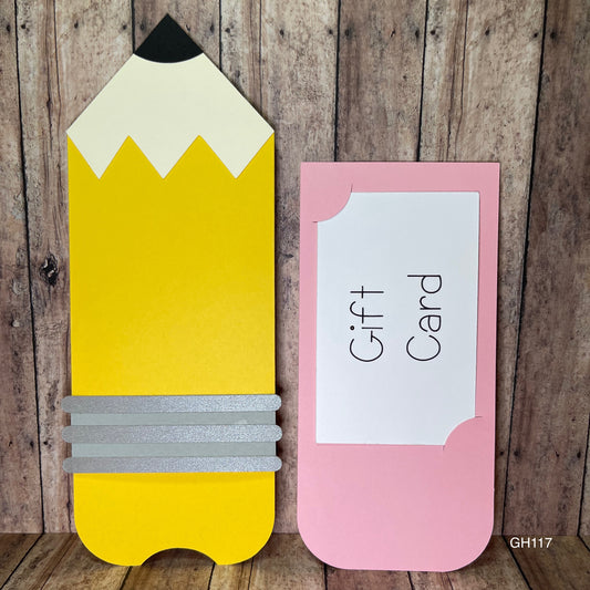 Pencil Gift Card Holder