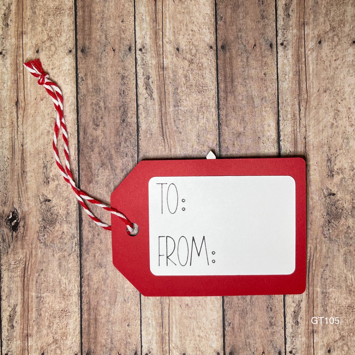 Red Snowflake Gift Tags