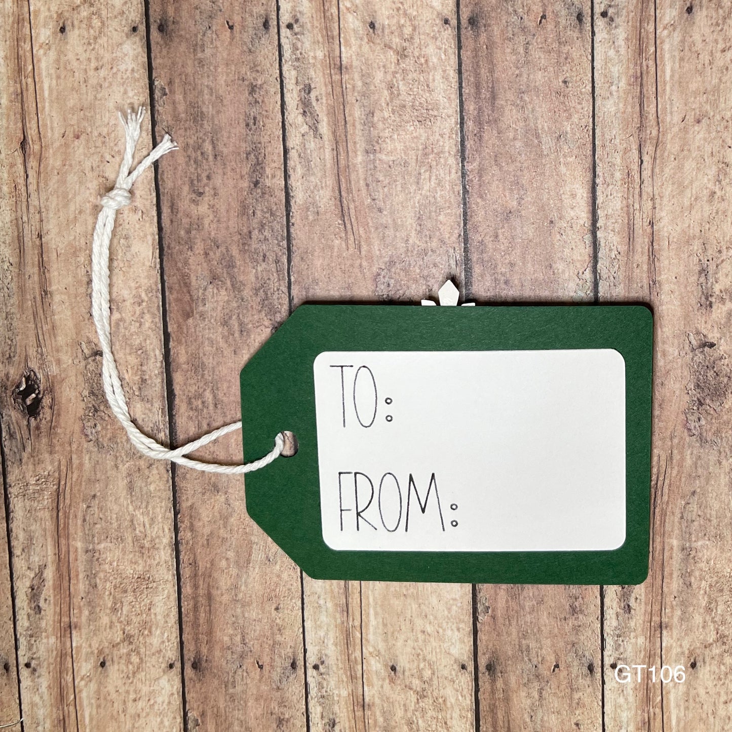 Green Snowflake Gift Tags