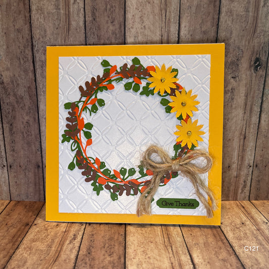 Fall Wreath Greeting Card