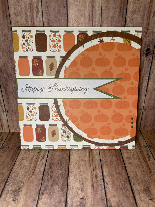 Mason jar charm for Thanksgiving cheer