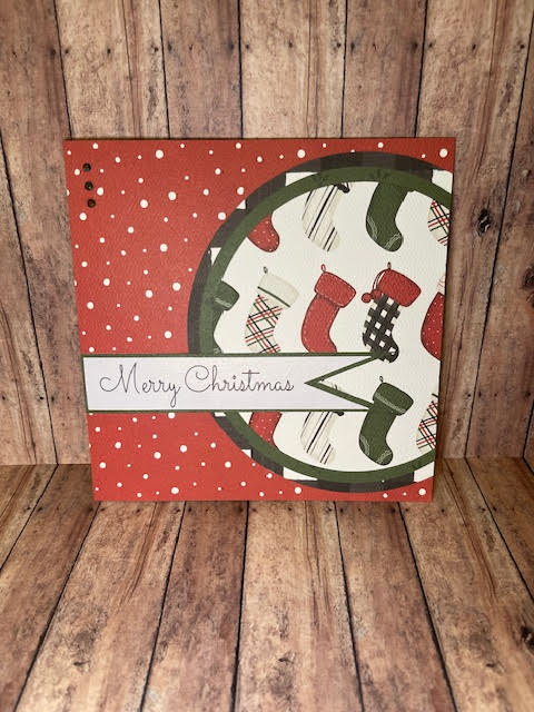 Stocking hung with handmade cheer