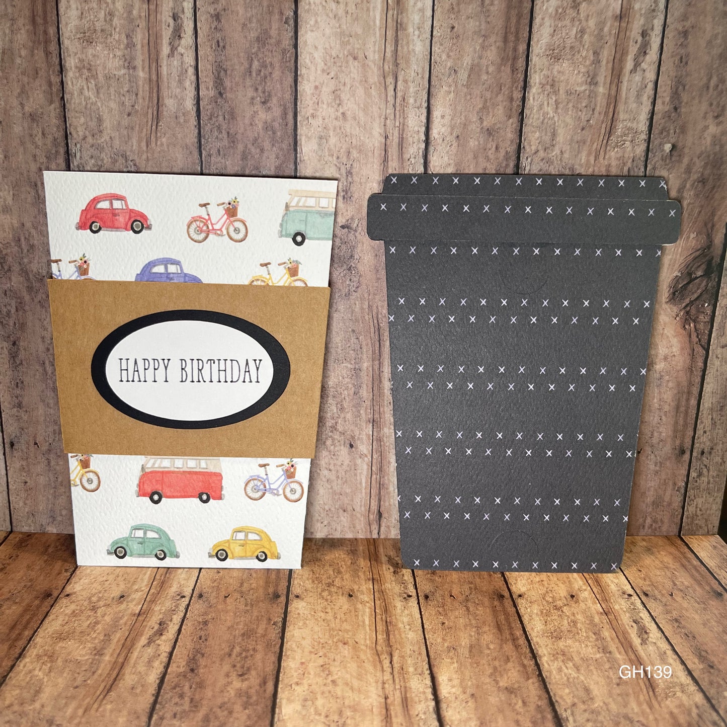 Happy Birthday Coffee Cup Gift Card Holder